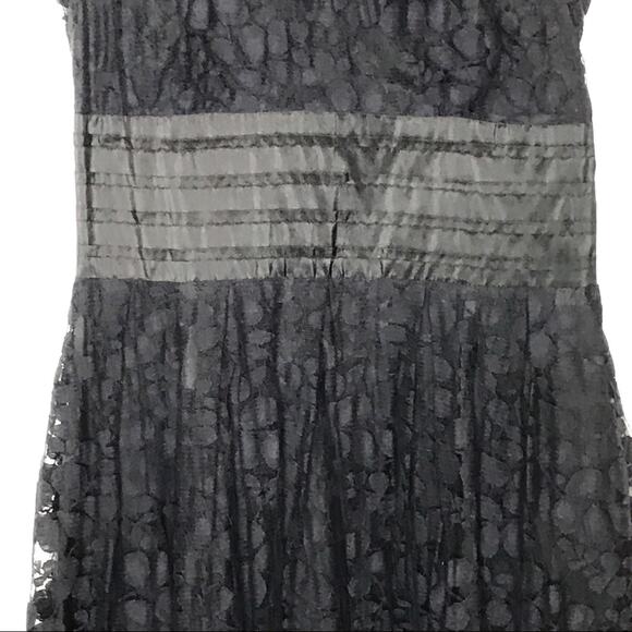 Plenty Frock by Tracy Reese Size 4 Black Lace Sleeveless Party Dress - Picture 4 of 9